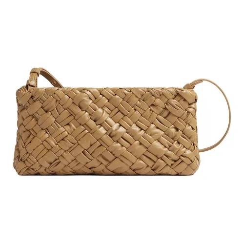 Bottega Veneta Kalimero Корова Кожа Сумка через плечо Женская Темный Орех Коричневый