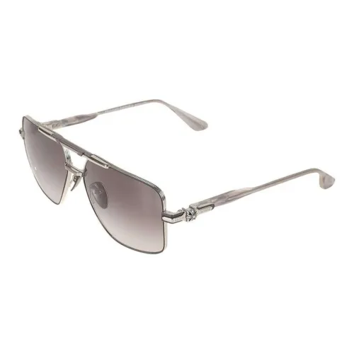 Chrome Hearts Металл Aviator Солнцезащитные очки Унисекс Серебряный