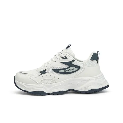 Warrior Low Топ Толстая подошва Кроссовки Мужские Бежево-Синие