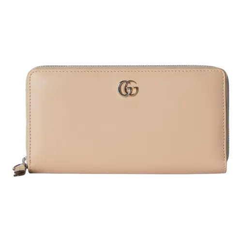 GUCCI GG Marmont Кожа Кошелек Стандартный Женский Светлый Бежевый