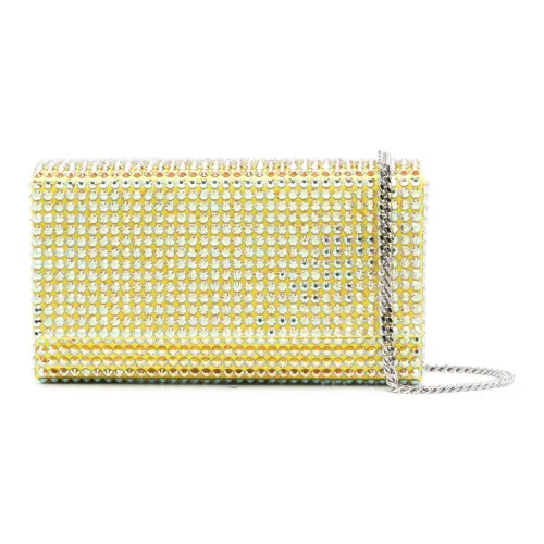 AMINA MUADDI Satin Clutch Женские Yellow