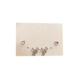 Серьги-гвоздики Starlight Bow Комплект Розовый