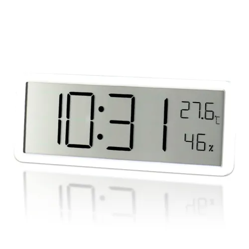 HENSE Электронный Механизм ABS Стена Часы Унисекс Серый Циферблат HD106