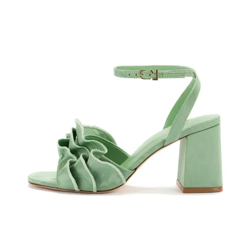 Larroude Selena One Ремешок Сандалии 7,5 см Женские Зеленые