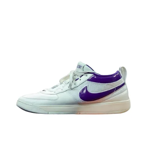 nike Book 1 'Металлик Фиолетовый' Устойчивый к истиранию Низкий Топ Баскетбольные кроссовки Мужской Белый Фиолетовый