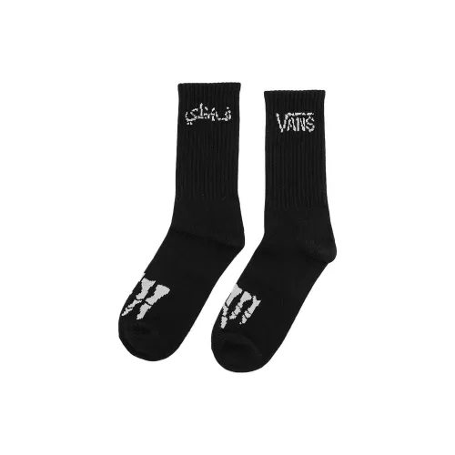 VANS 1 Пачка Черные Мужские Носки до Икры MID
