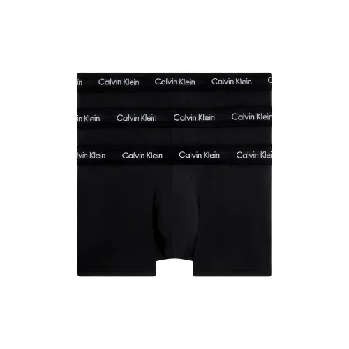 CALVIN KLEIN 3P LOW Step Шов Основная Часть Боксеры Европейская Версия Мужские 3 Упаковка