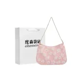 Цепочка, стильное позиционирование, розовый + сумка для покупок