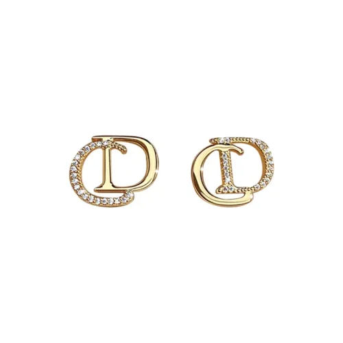 C C Alloy Stud Earrings Women's