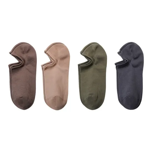 GANGSHA No Show Носки Мужские 4 Пачки