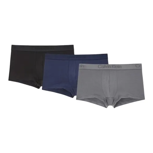 Calvin Klein LOW Шаговый шов Основная часть 3Пак Трусы Европейская версия Мужской 3 упаковки