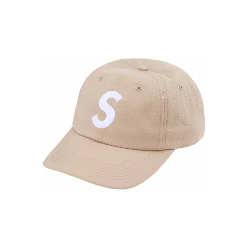 Supreme Хлопок Seersucker Кепки Унисекс Бежевый