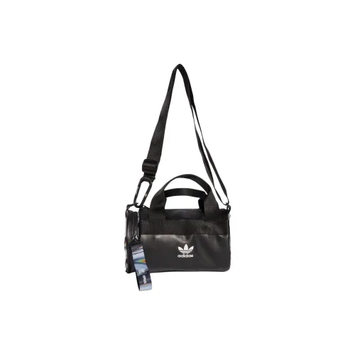 Adidas Полиуретан ПУ (полиуретан) Портативная Сумка через плечо Сумка на плечо Мини Унисекс Черный