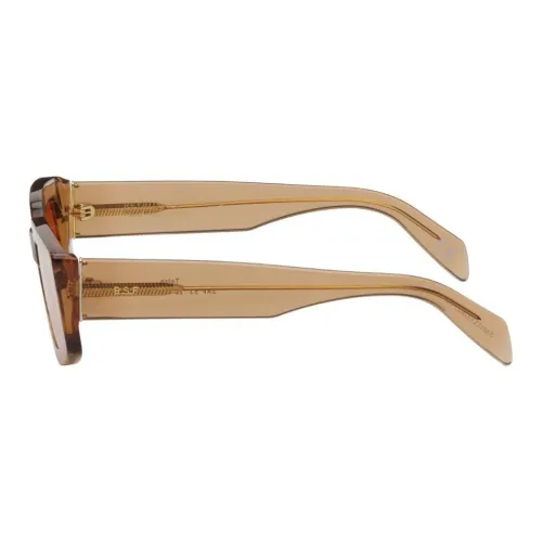 Retrosuperfuture Ацетат Нерегулярная форма Солнцезащитные очки Мужской Коричневый