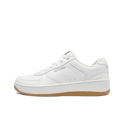 Skechers Court Classics Скейтборд Кроссовки Низкие Белые/Желтые Женские