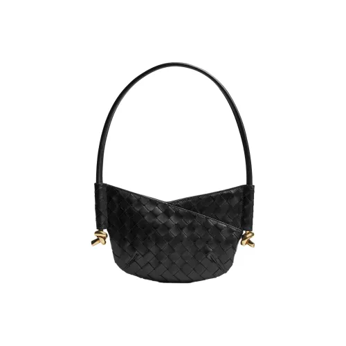 Bottega Veneta Solstice Sheepskin Сумка через плечо Мини Женская Черная