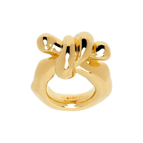 JIL SANDER Медные кольца женские золотые