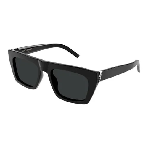 SAINT LAURENT Нерегулярная форма Солнцезащитные очки Женские Черный