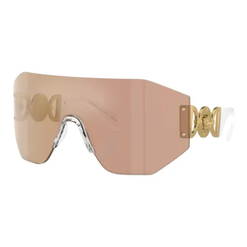 VERSACE Металл Нерегулярная форма Солнцезащитные очки Унисекс Розовый