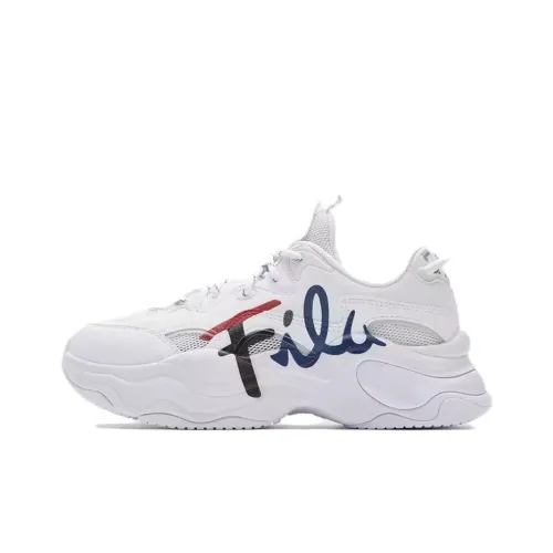 FILA FUSION BUBBLE Bubbles Shoes Пузырьки Обувь Низкий Топ Повседневная Женская Белая