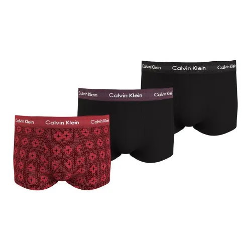 Calvin Klein LOW Шаговый шов Основная часть 3Пак Трусы Европейская версия Мужской 3 упаковки