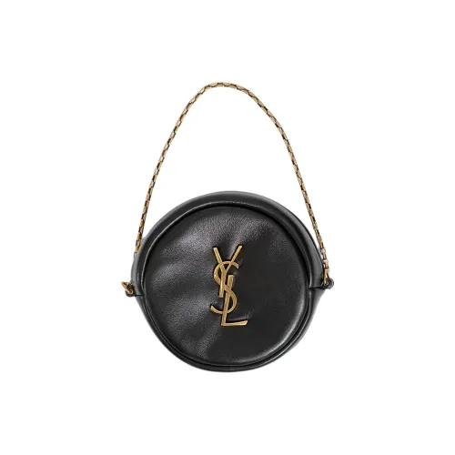 SAINT LAURENT Cassandre Lambskin Одно Плечо Клатч Женский Черный