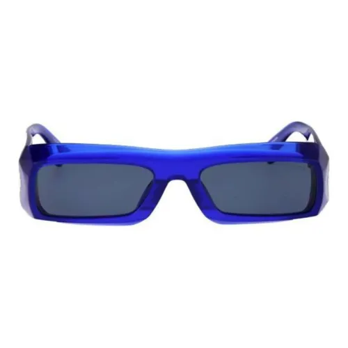 Marcelo Burlon COUNTY OF MILAN Ацетат Прямоугольные Солнцезащитные очки Унисекс Синий
