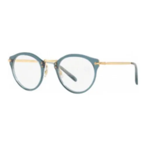Oliver Peoples Ацетат Овальные Оправы для Очков Мужские Синие
