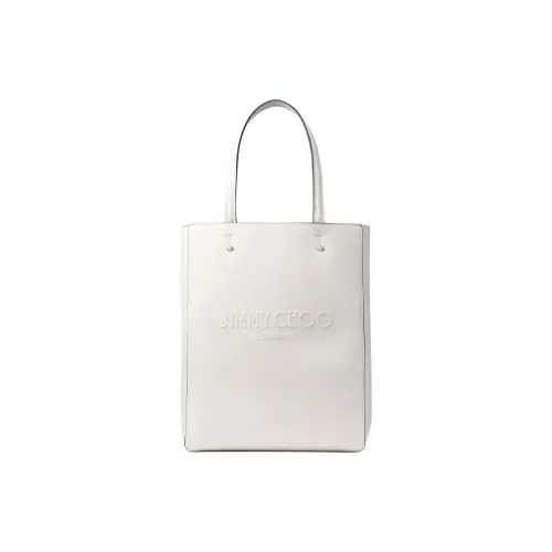 Jimmy Choo Сумка Tote из коровьей кожи Сумка для покупок Сумка через плечо Сумка среднего размера Женская Латте