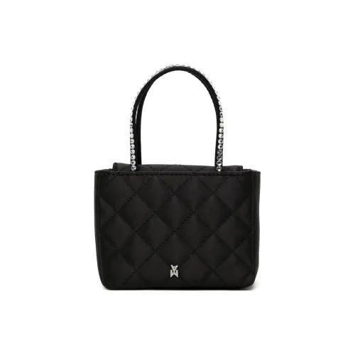 AMINA MUADDI Сатиновая сумка через плечо мини-сумка женская черная