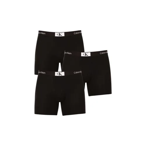 CALVIN KLEIN Boxer Brief 3PK Трусы European Version Мужской 3 упаковки Черный