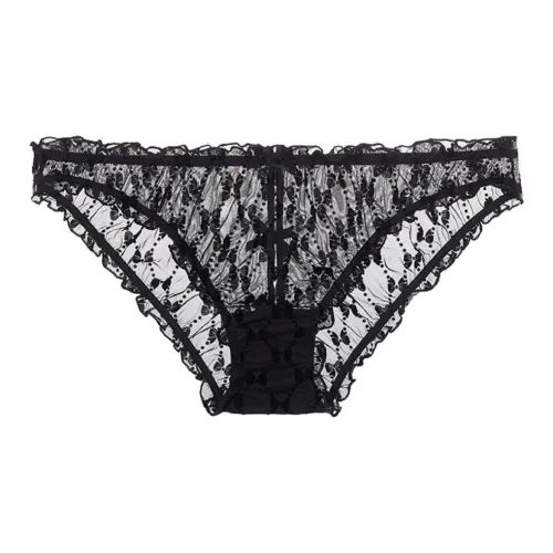 Victoria's Secret Folded Bow Half Wrapped Buttocks Черное нижнее белье женское 1 упаковка черное