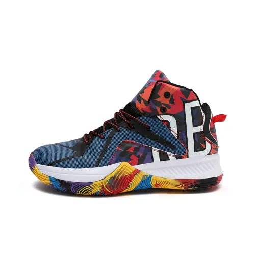 Prince McQueen Амортизация Противоскользящие Увеличивающие Высоту MID Баскетбольные Кроссовки Мужские