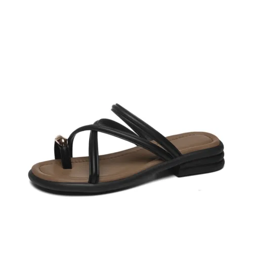 Golden Silk Rabbit Резиновая подошва бесшумный устойчивый к истиранию быстросохнущий слип-он женский черный