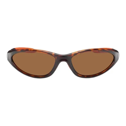 Marine Serre Вакуумная формованная ацетатная Bio нейлоновая кошачья глазная солнцезащитная очки Мужские Коричневый