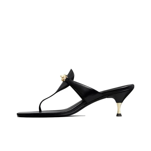 TORY BURCH Jessa Шлепанцы 5,5 см Женские Черные