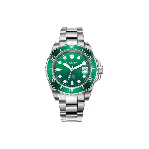 CASIMA Механический механизм ремешок из нержавеющей стали черный циферблат мужские часы