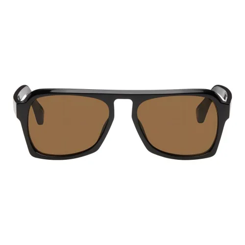 DRIES VAN NOTEN Ацетат Нерегулярная форма Солнцезащитные очки Женские Черный