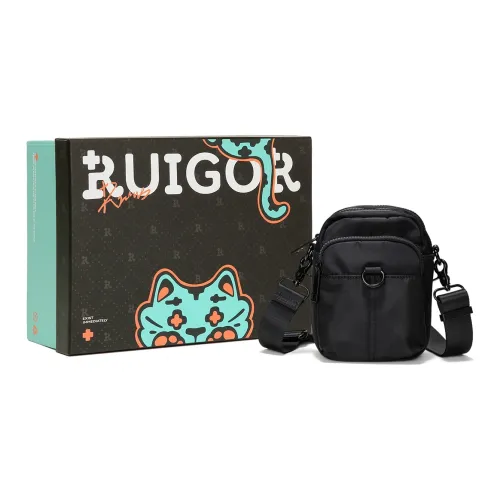 RUIGOR Сумка через плечо унисекс черного цвета