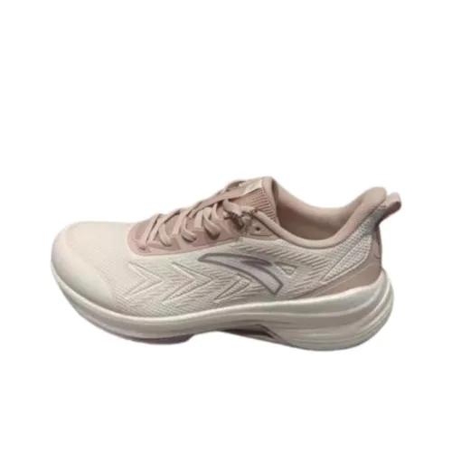 ANTA Амортизация Дышащий И Устойчивый Дизайн Низкий Топ Спринт Беговые кроссовки Женские Белые Лотосовый Серый