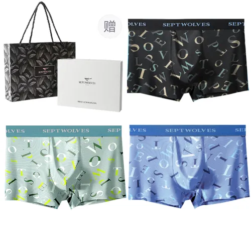 SEPTWOLVES Нижнее белье Подарочная коробка Мужской 3 упаковки Gift Box Set + Сумка для покупок