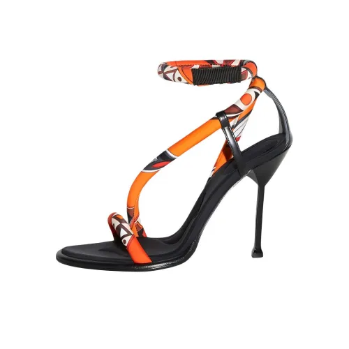 EMILIO PUCCI one Ремень Сандалии Ярко-оранжевый Женские