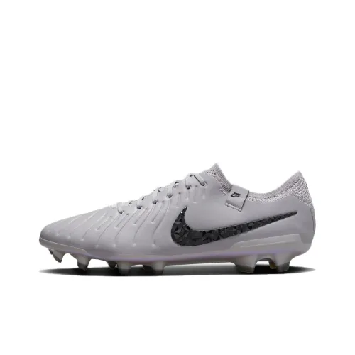 Nike Tiempo Legend 10 Футбольные бутсы Низкие Топ Серый/Черный Унисекс