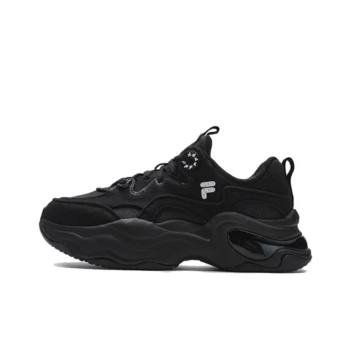 FILA FUSION BUBBLE CVS Пузырьки Обувь Устойчивая к истиранию Дышащая Отводящая влагу Низкий Топ Повседневная обувь Женская Черная