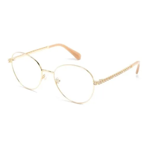 Swarovski Металл Ацетат Кристалл Круглые Оправы для очков Женские Золото