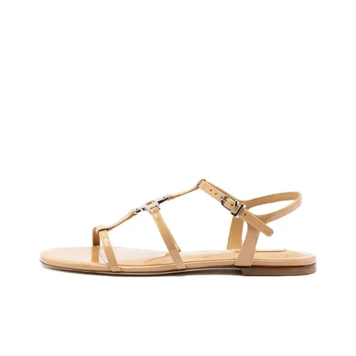 Larroude Hana One Strap Sandals Women's Brown