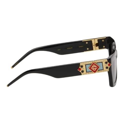 CASABLANCA Ацетат Прямоугольные Солнцезащитные очки Мужские Черные