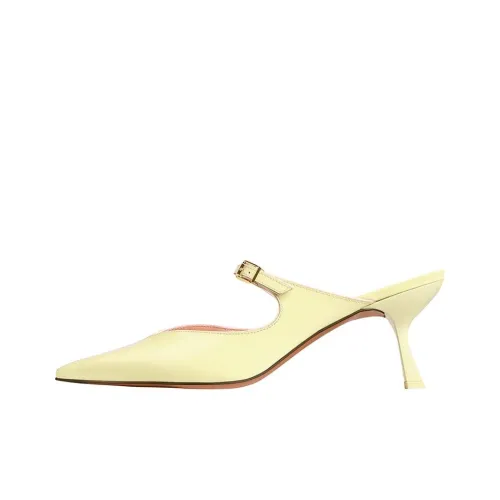 Zimmermann Домашние тапочки 6,5 см Женские Лимон