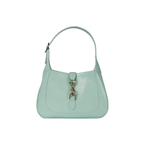 GUCCI Jackie 1961 Лакированная кожа Сумка через плечо Женская Светло-зеленая