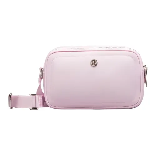 lululemon Водонепроницаемая ткань сумка через плечо женская розовая